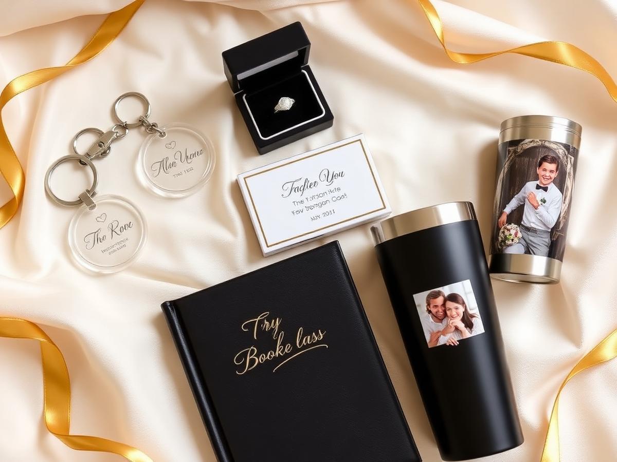 Personalized keepsakes on cream linen